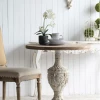 A&B Home Pedestal Side Table Accent Furniture