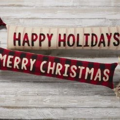 Mud Pie Pillows Buffalo Check Skinny Pillow (Various Styles)