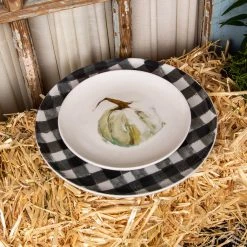 Round Top Collection Natural Pumpkin Salad Plate