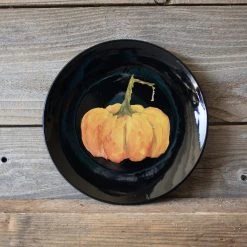 Round Top Collection Traditional Pumpkin Salad Plate