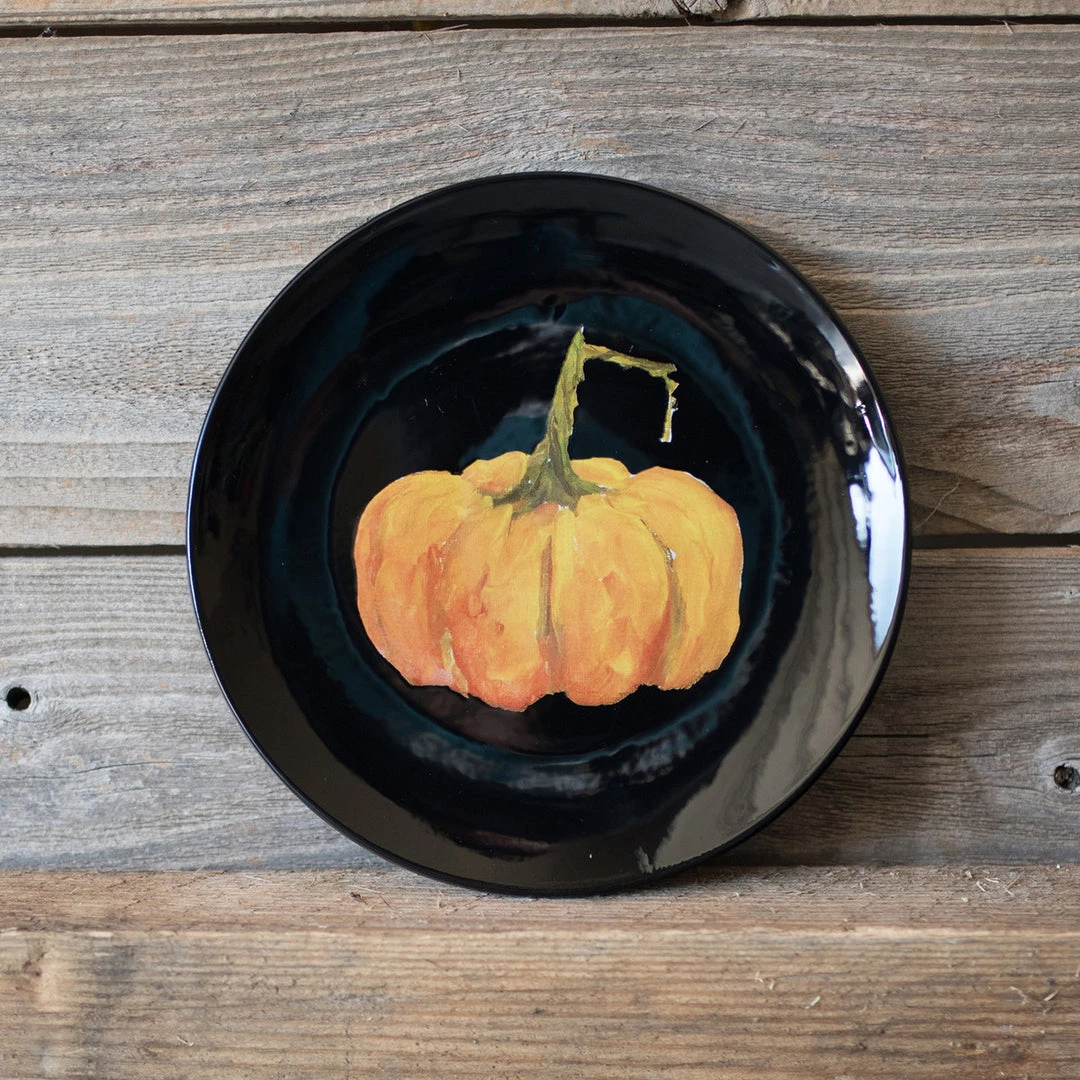 Round Top Collection Traditional Pumpkin Salad Plate 1 Round Top Collection Traditional Pumpkin Salad Plate