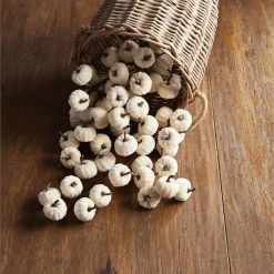 Mud Pie Floral Stems Velvet Pumpkins Stem