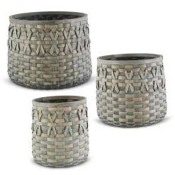 K&K Interiors Vases, Bottles, & Containers Sage Green Basket (Various Sizes)