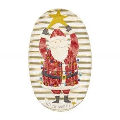 Mud Pie Santa With A Star Platter