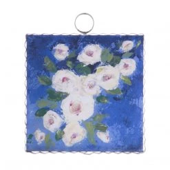 Round Top Collection Shabby White Roses Mini Gallery Print