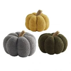 Mud Pie Shearling Pumpkin (Various Styles)
