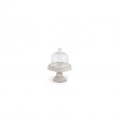 K&K Interiors Glass Cloche On Wood Base (Various Styles)