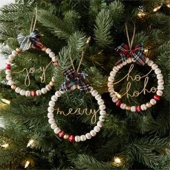 Mud Pie Beaded Sentiment Ornament (Various Styles)