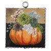 Round Top Collection Orange Pumpkin & Succulents Mini Gallery Print