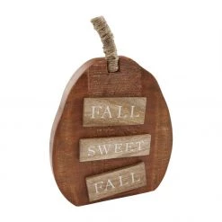 Mud Pie Orange Wood Pumpkin Sitter (Various Styles)