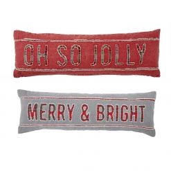 Mud Pie Tartan Long Pillows (Various Styles)