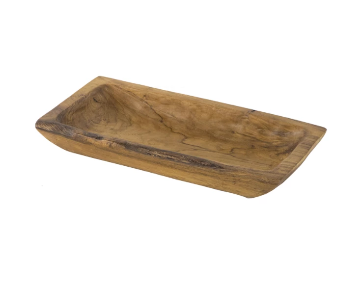 A&B Home Home Accents Teak Tray 2 A&B Home Home Accents Teak Tray