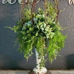 Diane Teal Berry Grapevine Candle Topper Floral Arrangements