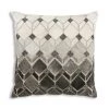 Cloud Nine Grey Hide Patch With Silver Beadwork Pillow