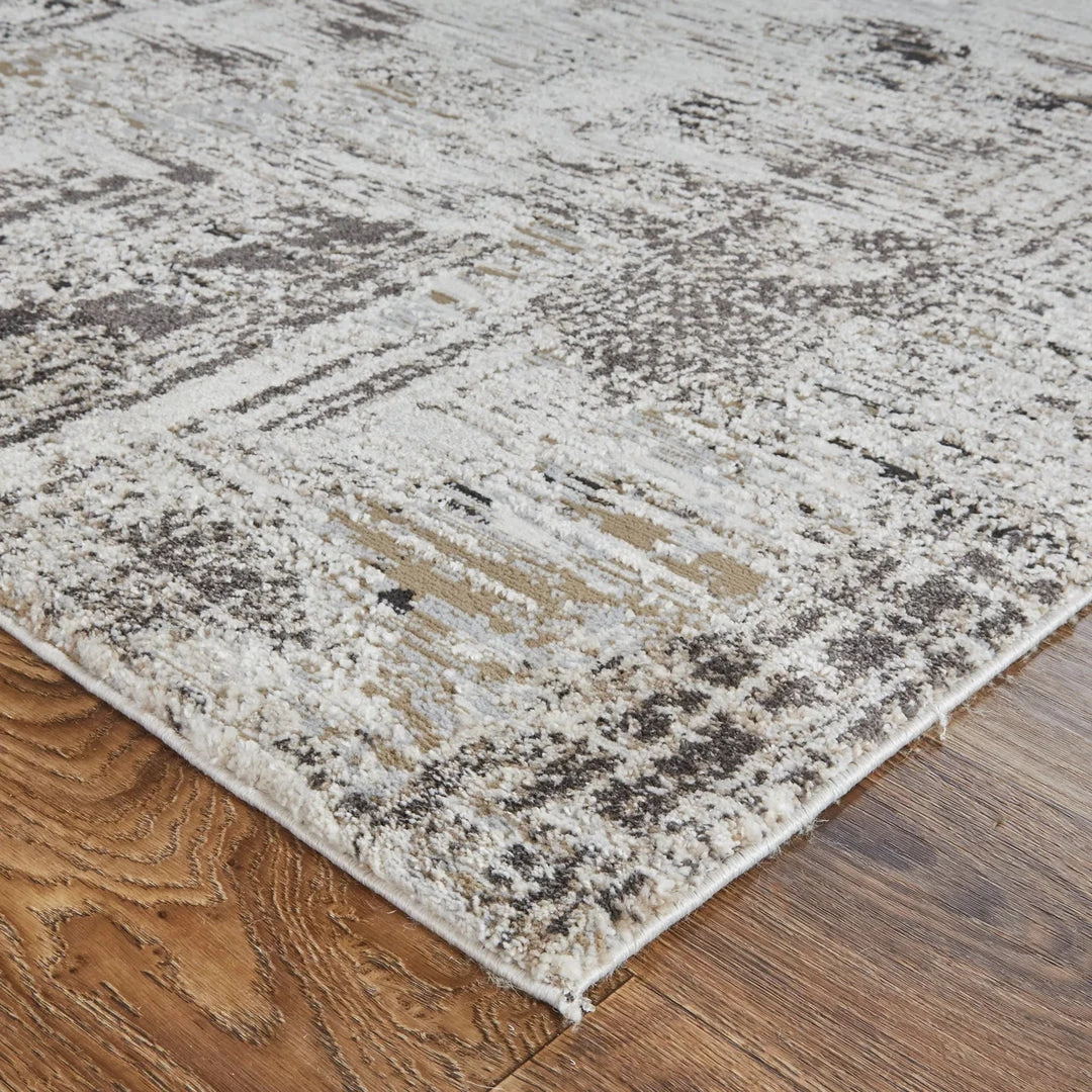 Feizy Rugs Vancouver Collection- Ivory & Charcoal (Various Sizes) 2 Feizy Rugs Vancouver Collection- Ivory & Charcoal (Various Sizes)