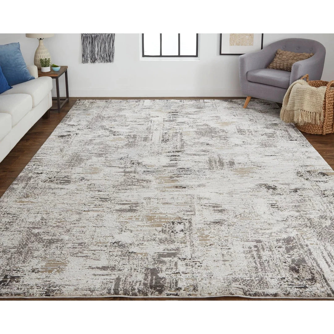 Feizy Rugs Vancouver Collection- Ivory & Charcoal (Various Sizes) 3 Feizy Rugs Vancouver Collection- Ivory & Charcoal (Various Sizes)
