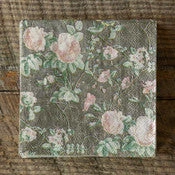 Park Hill Collection Vintage Rose Paper Cocktail Napkins, Set Of 20 Tea Towels & Cloth Napkins