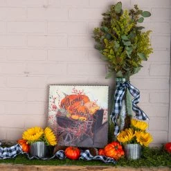 Round Top Collection Welcome Wheelbarrow Gallery Print