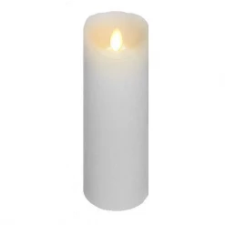 A&B Floral Home Accents Wax Flickering Candle, 3"Wx 8"H (Various Colors)