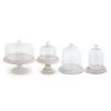 K&K Interiors Glass Cloche On Wood Base (Various Styles)