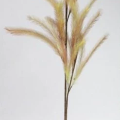 A&B Floral 44" Fabric Pampas Grass Spray (Yellow/Brown) Floral Fillers
